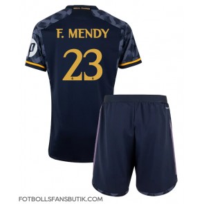 Real Madrid Ferland Mendy #23 Replika Bortatröja Barn 2023-24 Kortärmad (+ Korta byxor)